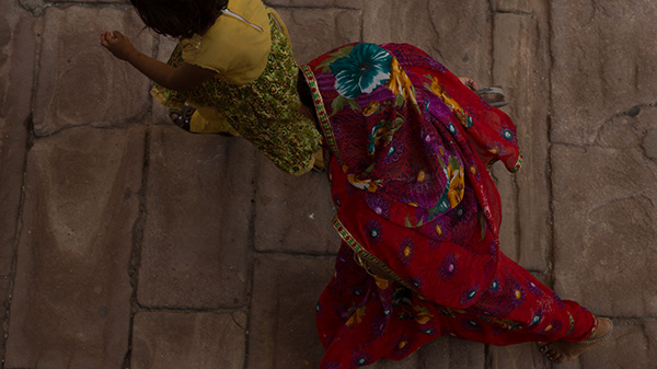 People visiting Mehrangarh Fort in Rajasthan. Jodhpur, India